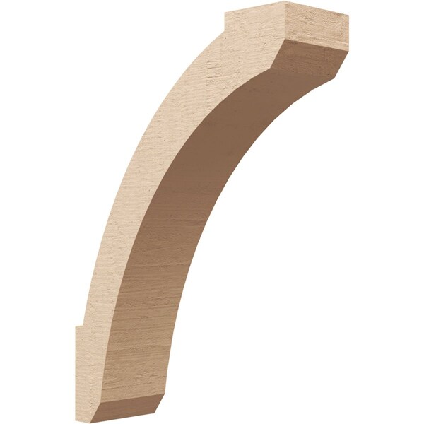 Ekena Millwork 5-inch W x 16-inch D x 22-inch H Lafayette Rough Cedar Woodgrain TimberThane Knee Brace, Primed BRCUR05X16X22LFTRCPR - main